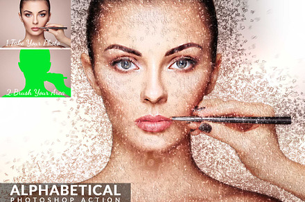 Alphabetical Photoshop Action