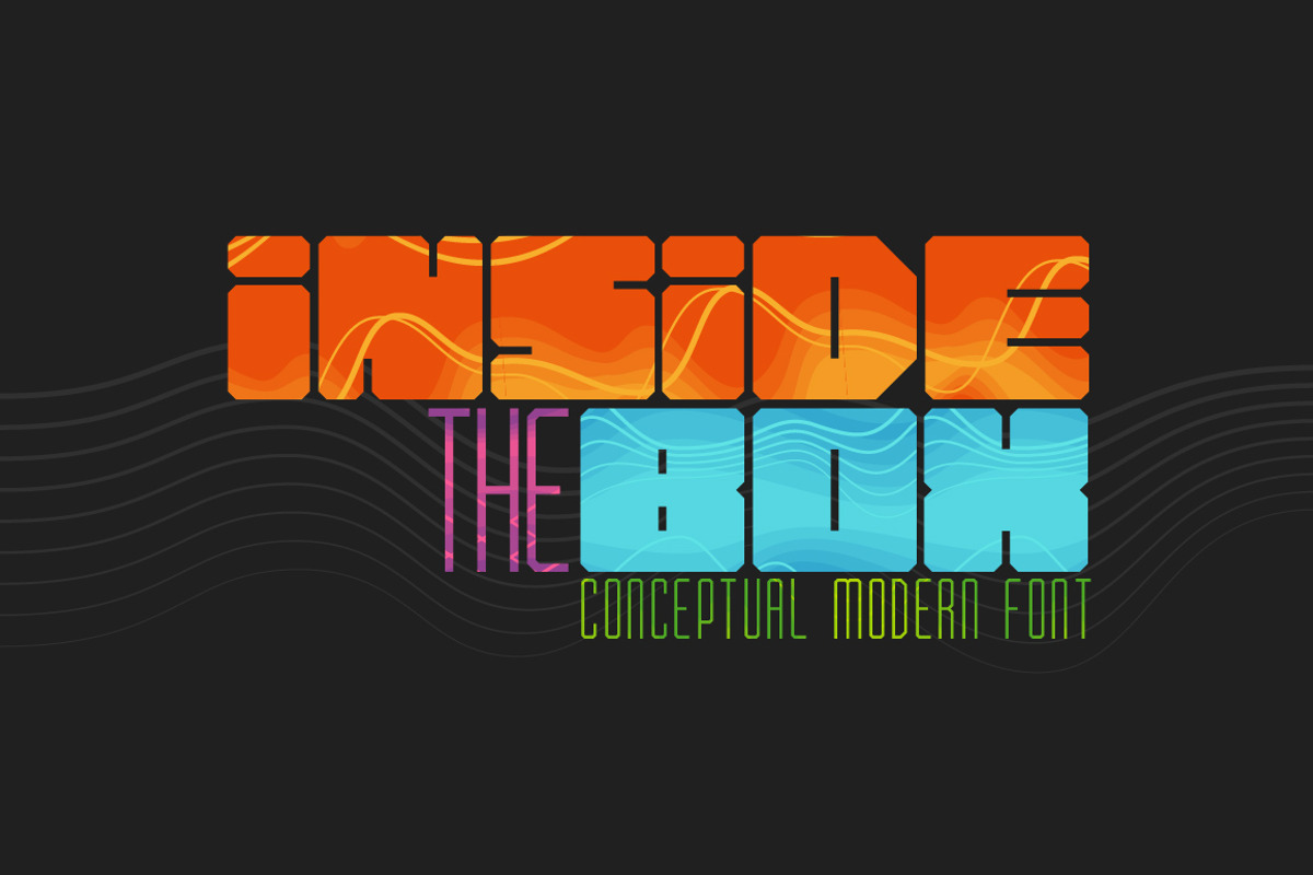 Inside the BOX Font & Patterns