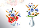 Summer flowers, a Decorative Illustration by Daria Ustiugova (Thumbnail 4 of 10)