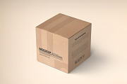 Square Kraft Paper Box Packaging, a Packaging Mockup by Ram Studio LLC (Thumbnail 12 of 16)
