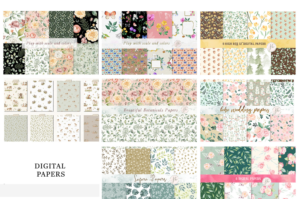 Whole Shop Bundle, an Animal Illustration by Flora+Bear (Photo 8 of 15)