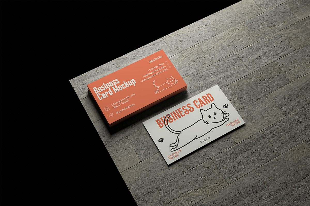 Business Card Mockup, an Advertising Mockup by ianmikraz (Photo 3 of 5)