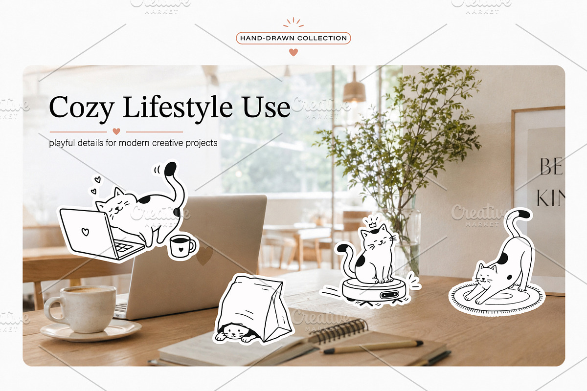 Cat Vector Illustrations, an Animal Illustration by Gomolach (Photo 3 of 8)