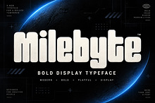 Milebyte - Bold Display Typeface