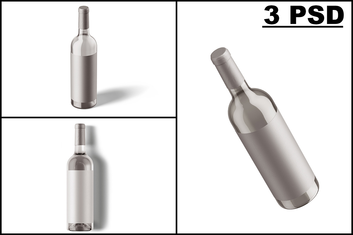 Wine Bottle Mockup, a Product Mockup by mockupbuys (Photo 2 of 8)