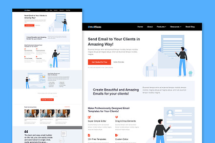 Multi Purpose Saas Landing Page
