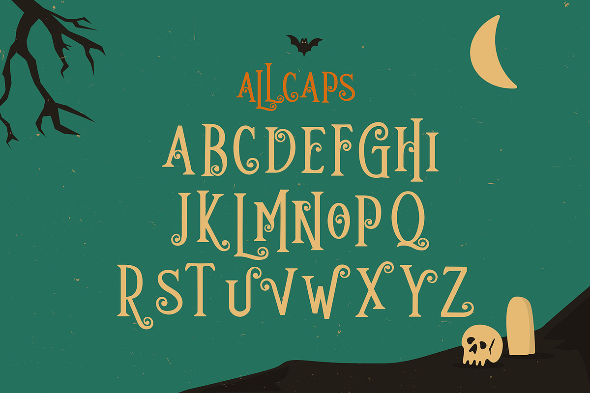 Hallowedon - Scary typeface, a Font by Bentype Studio (Photo 3 of 8)