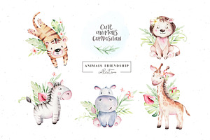 Animals Friendship. Baby Collection