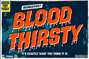 Blood Thirsty, a Sans Serif Font by Remedy667 (Thumbnail 1 of 5)