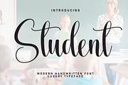 Student | Script Font, a Handwritten Font by Scratchones (Thumbnail 1 of 8)