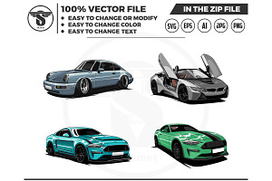 sport car illustration vector