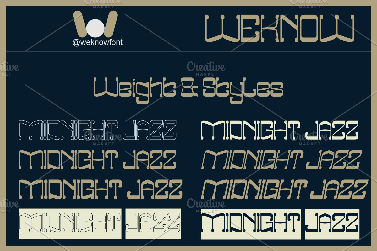 Midnight Jazz font, a Sans Serif Font by weknow (Photo 7 of 8)
