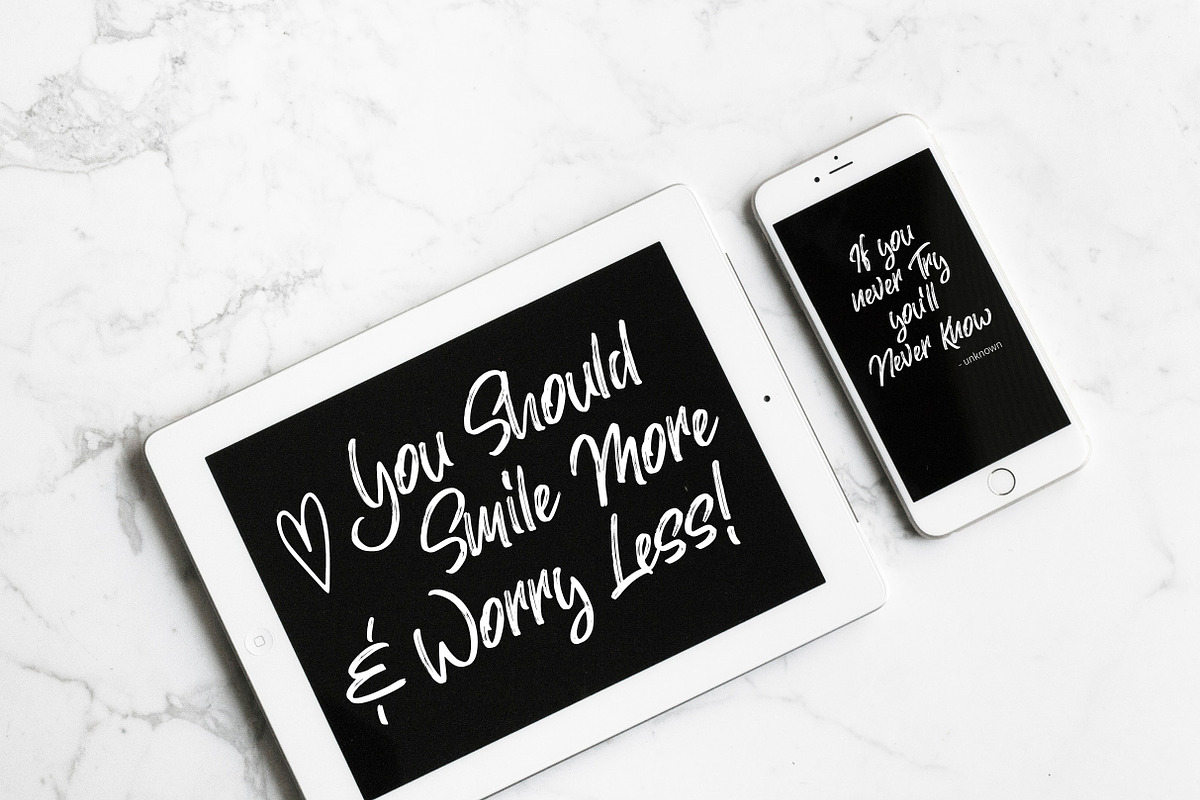 Mellow. Brush Font. Two Styles preview 5