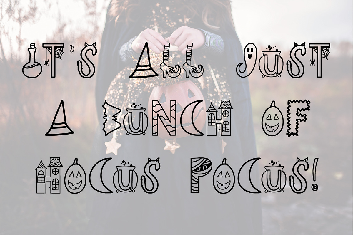 Haunted Letters - Halloween Font, a Font by NicoleHanceStudio (Photo 6 of 7)