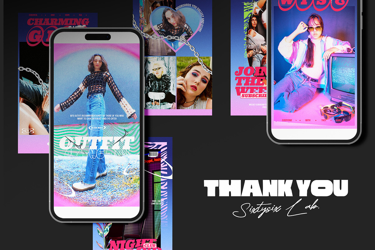 Instagram template Y2K Pop, a Social Media Template by Sixtysix Labs (Photo 5 of 5)