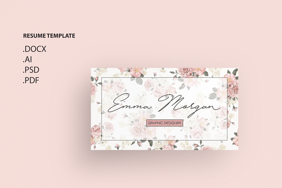 Pack Resume and Card Template / M, a Resume Template by Showy68 Template (Photo 6 of 8)