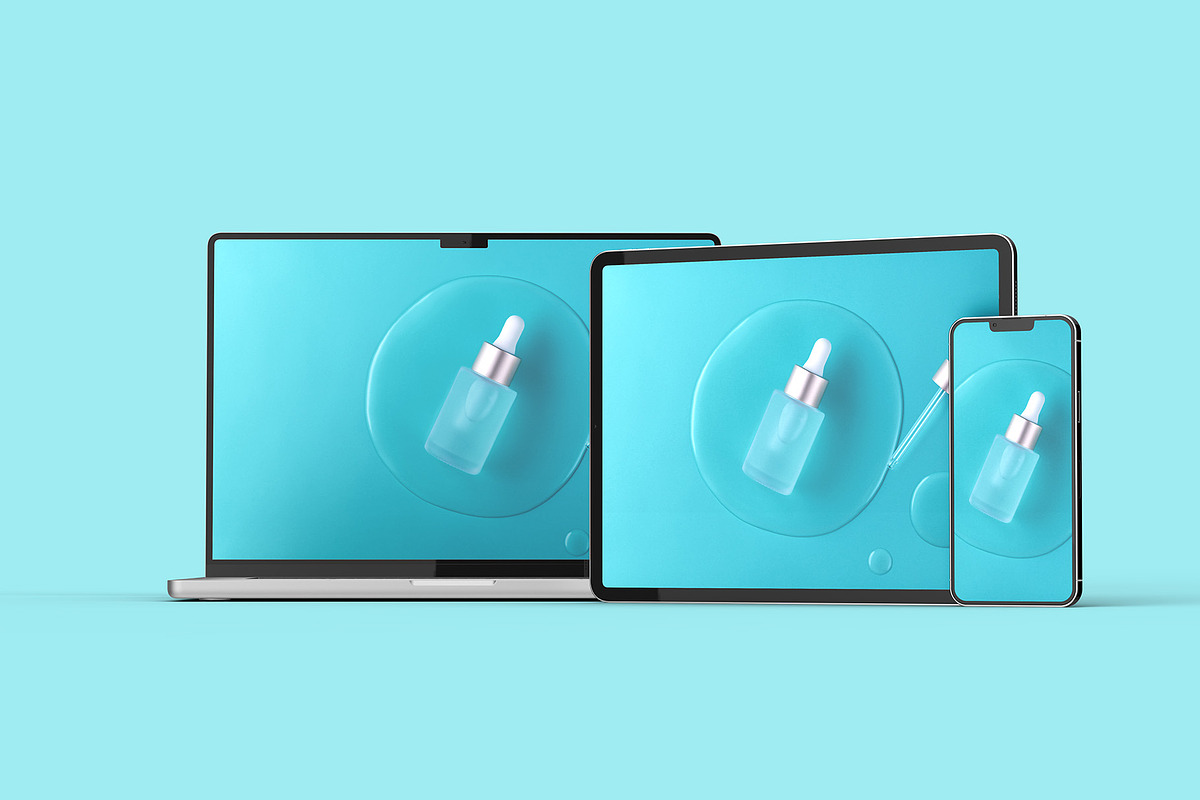 Macbook Pro iPad iPhone 13 Mockups, a Mac Mockup by Illusiongraphic (Photo 18 of 34)