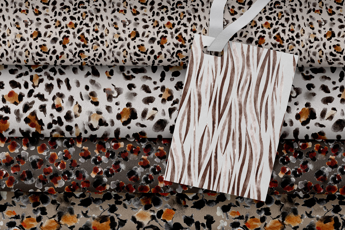 Watercolor Animal Print, a Pattern Graphic by Knopazyzy (Photo 8 of 8)