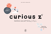 Curious Z: A Hand-Drawn Font, a Handwritten Font by Pace Creative Design (Thumbnail 1 of 10)
