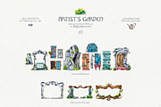 Artist's Garden Watercolours, a Decorative Illustration by Aquarellina (Thumbnail 25 of 30)