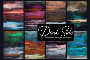 Dark Side, Watercolor Landscapes