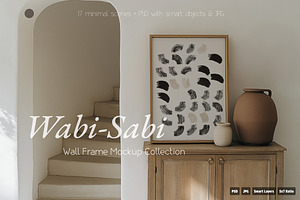 Wabi-Sabi Wall Frame Mockups, a Product Mockup by NikiArts