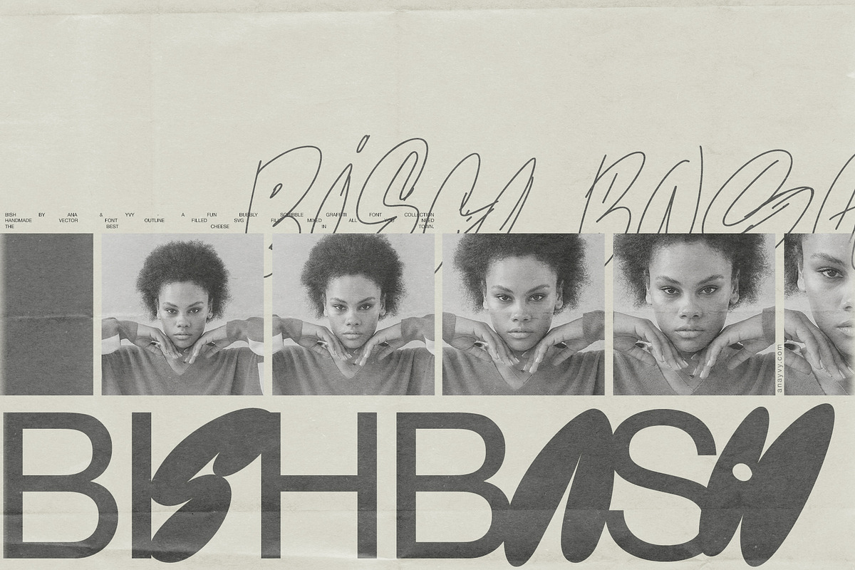 BISH | Bubble Graffiti Font Family, a Font by ana & yvy (Photo 5 of 14)