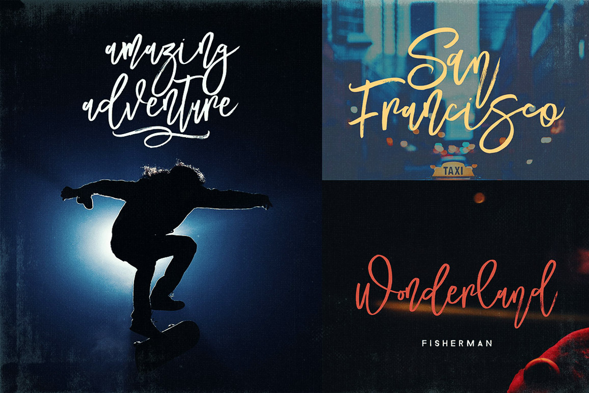 Mustang Brush Font preview 8