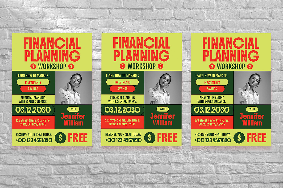 Modern Financial Planning Flyer Set, a Flyer Template by Aiyari Graphic (Photo 3 of 3)