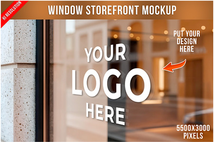 Window Storefront Mockup PSD, an Advertising Mockup by Bruno's Shop