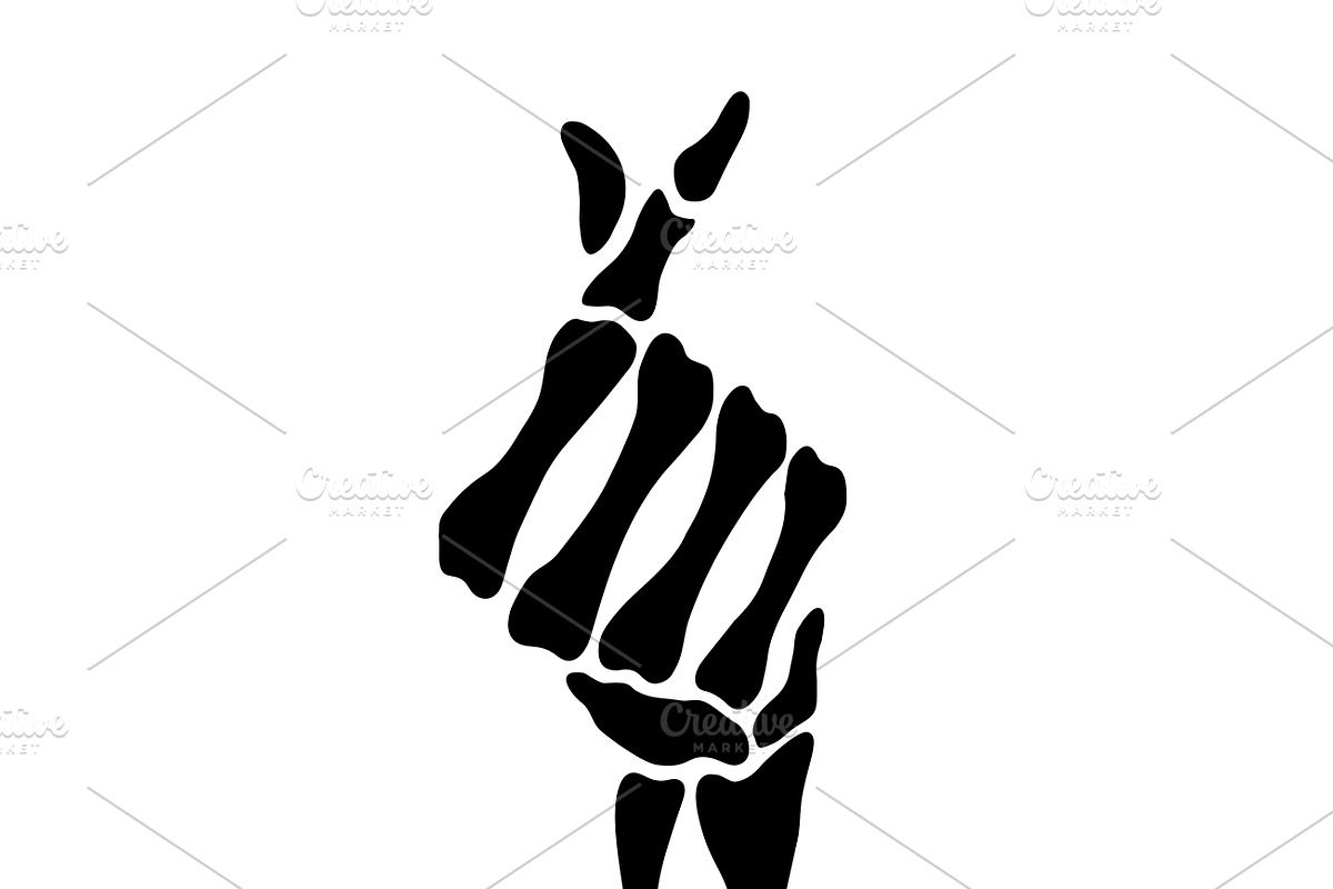 Skeleton Fingers Set, Cut Files, a Person Illustration by Watercolor_Vector Graphic (Photo 3 of 16)