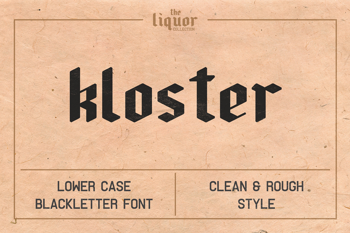 The Liquor Font Collection, a Sans Serif Font by Bart Wesolek (Photo 6 of 10)