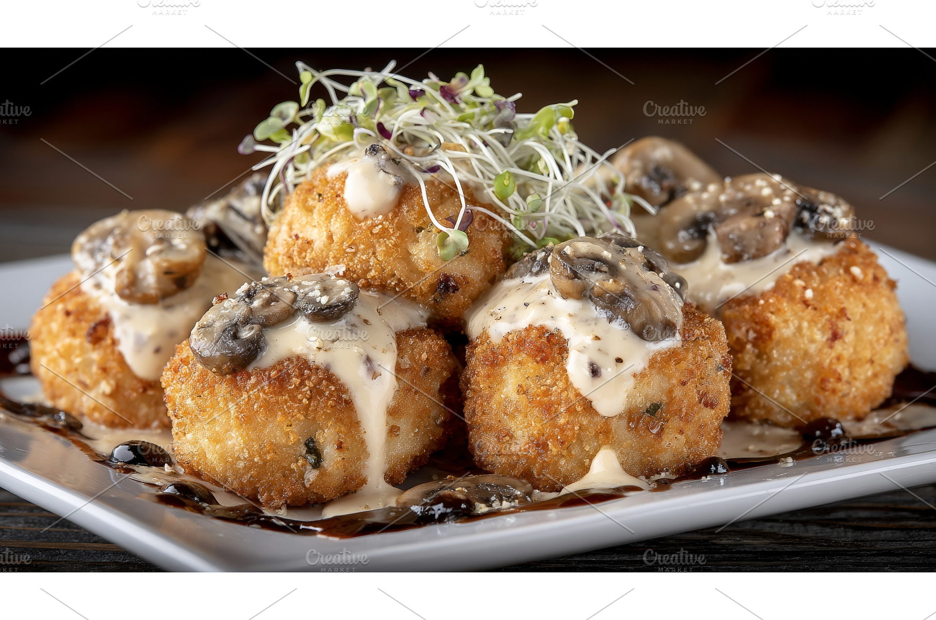 A sumptuous serving of crab cakes, a Food & Drink Photo by ZinetroN