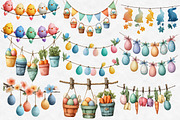 Easter banner string clipart, an Illustration by Designworld (Thumbnail 4 of 4)