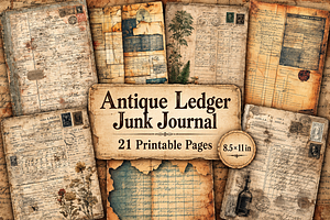 Antique Ledger Junk Journal