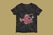 Deep sea fish scary illustration, an Animal Illustration by gunaonedesign (Thumbnail 3 of 4)