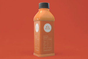 Beverage Bottle Mockup, an Advertising Mockup by skybluecreative