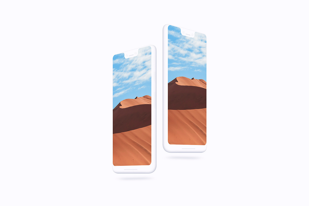 Pixel 3XL - 21 Clay Mockups - PSD, an iPhone Mockup by Asylab (Photo 37 of 73)