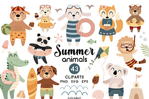 Summer Animal Clipart