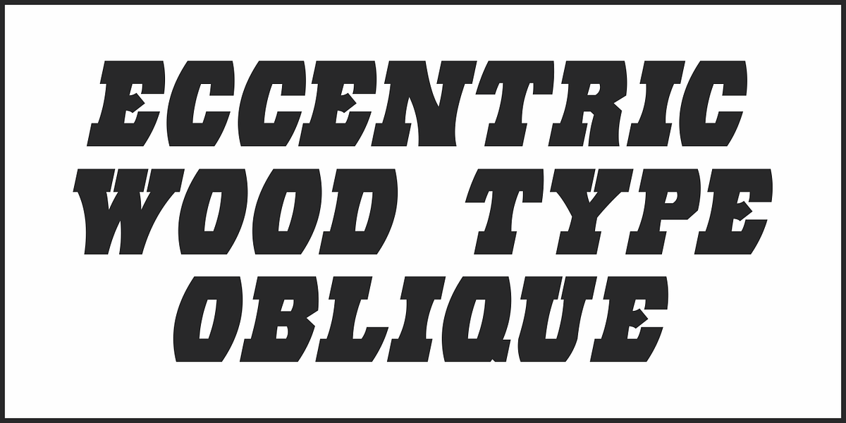 Eccentric Wood Type JNL, a Slab Serif Font by Jeff Levine Fonts (Photo 4 of 5)