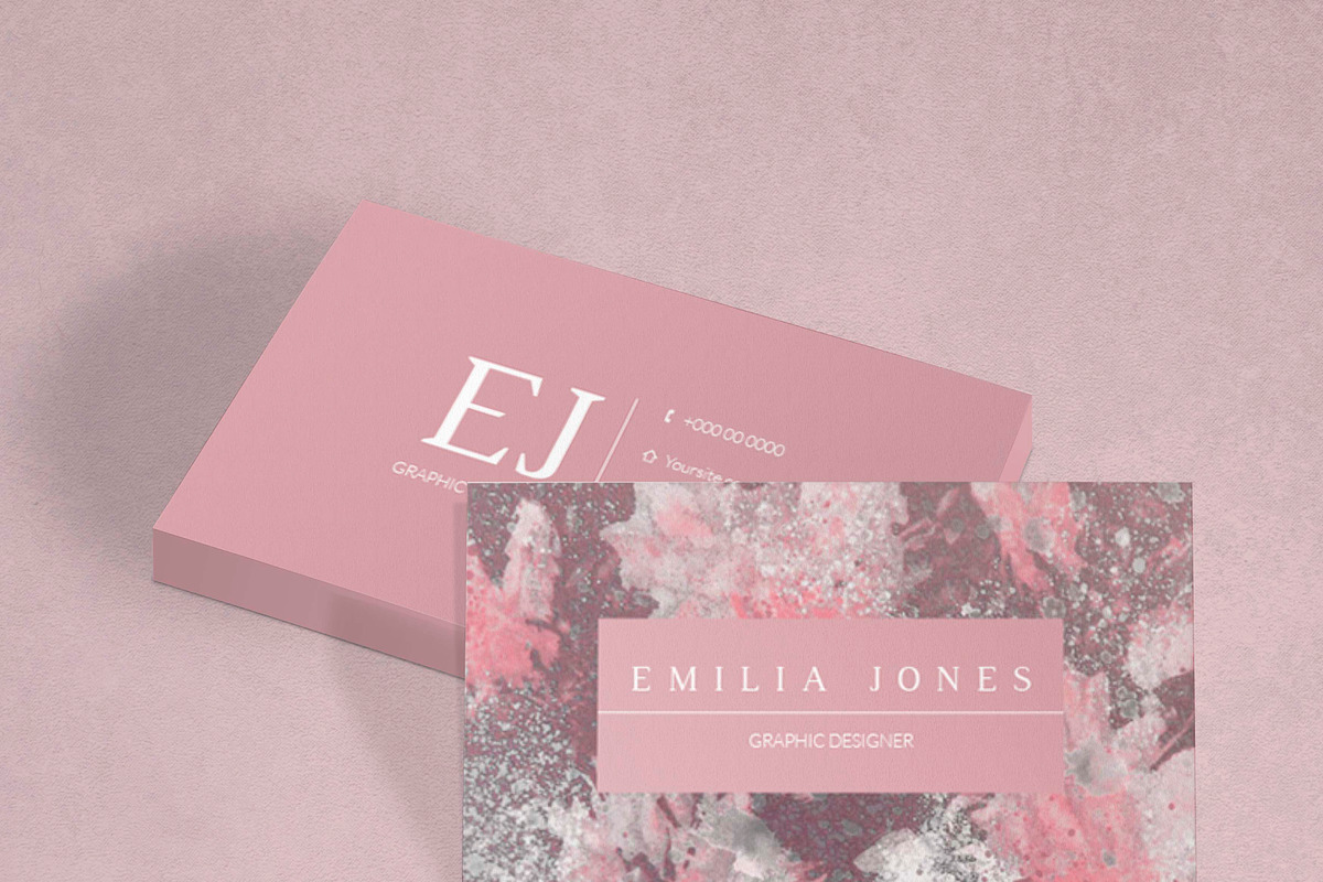 Marble business card template, a Card Template by MH Design Template (Photo 3 of 4)