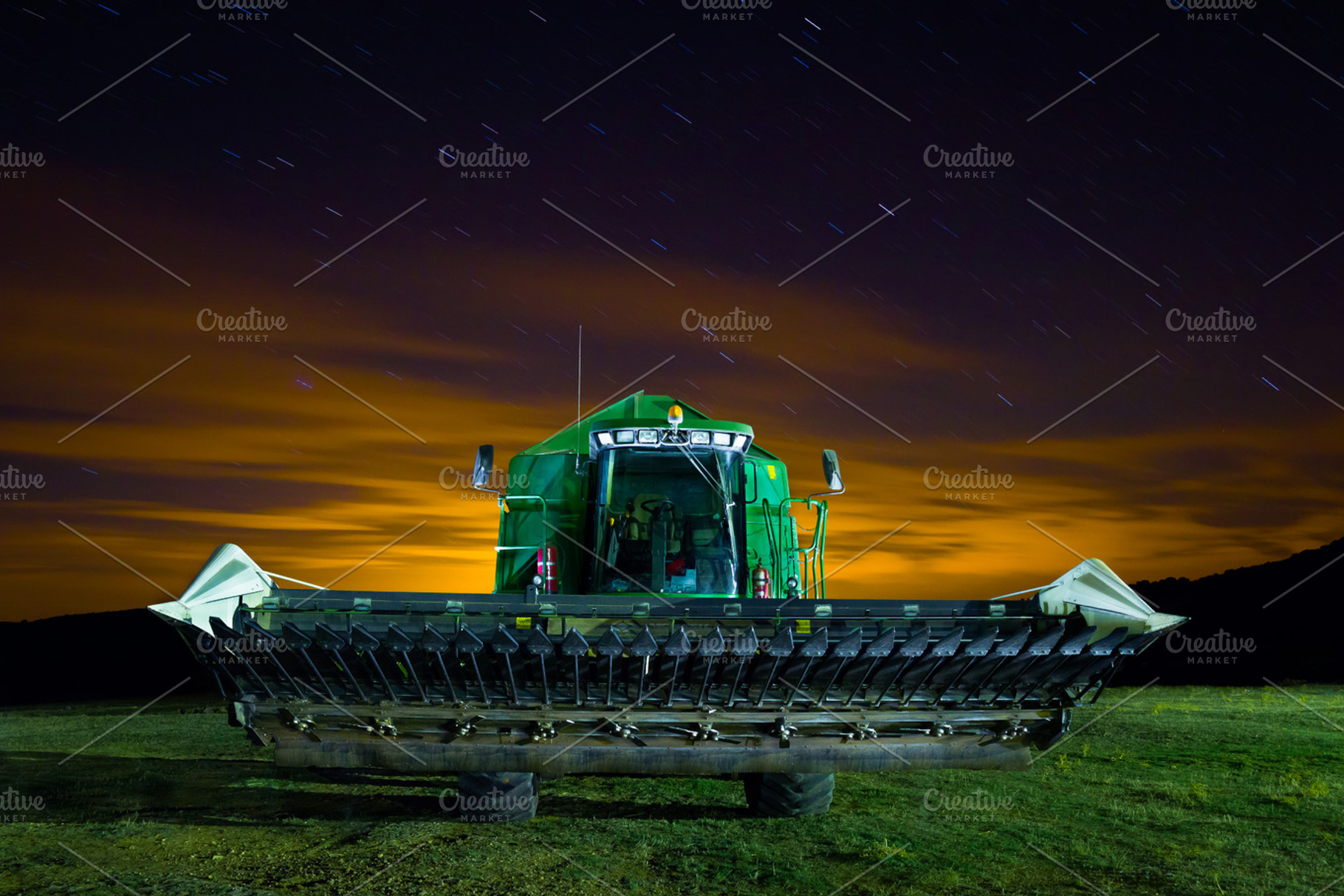 Combine harvester stock photo containing combine harvester and farm, an Industrial Photo by Perpis