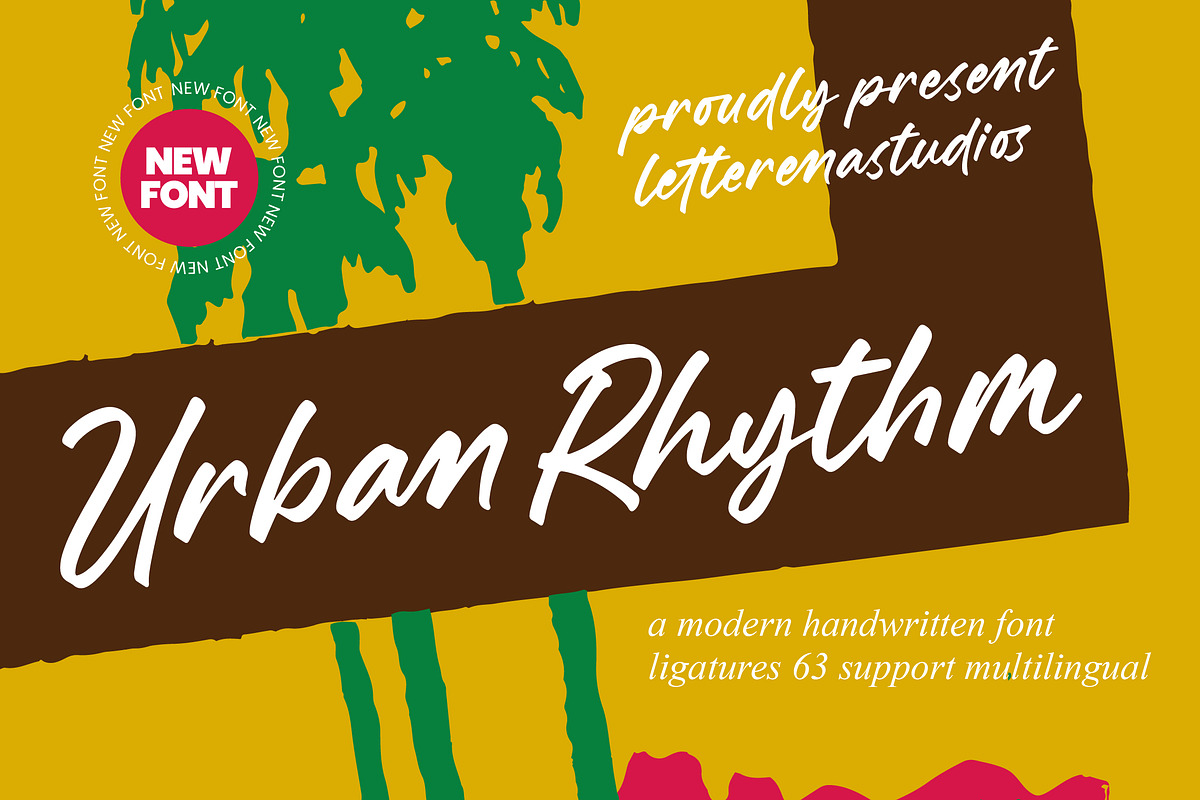 Urban Rhythm Modern Handwritten Font, a Script Font by Letterena Studios Script (Photo 1 of 15)