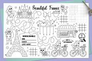 Beautiful France coloring playmats, an Education Illustration by Lexi Claus (Thumbnail 2 of 6)