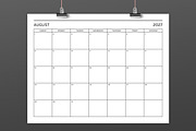 2027 Basic Modern 8.5x11 in Calendar, a Stationery Template by Running With Foxes (Thumbnail 5 of 5)
