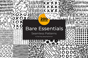 200 Hand Drawn Seamless Patterns