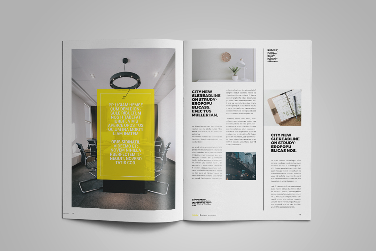 Cathije | Business Magazine Template, a Magazine Template by spidergraph (Photo 8 of 9)