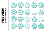 Basic Patterns 2.0 Procreate Brushes, a Brush Add-On by Design av MAD (Thumbnail 3 of 10)