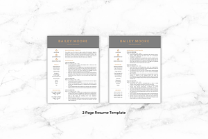 CV Template/Resume - Bailey