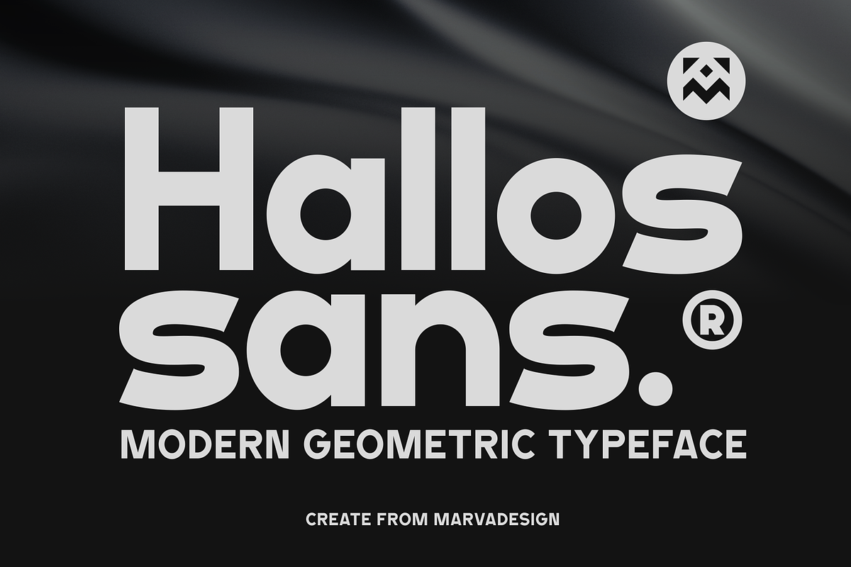 Hallos - A Modern Sans Serif Font, a Sans Serif Font by Marvadesign (Photo 1 of 7)